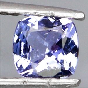 Rare gem - Elegant Natural Cushion 6mm IF Blue Violet Tanzanite Gemstone .87CT